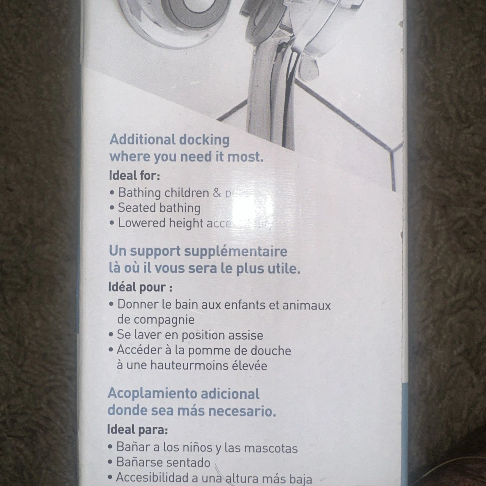 Moen Magnetix Remote Dock Magnetic Shower Bath Docking BRUSHED NICKEL 186117SRN