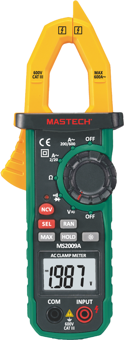 Mastech MS2009A Digital Clamp Meter 2000 Count