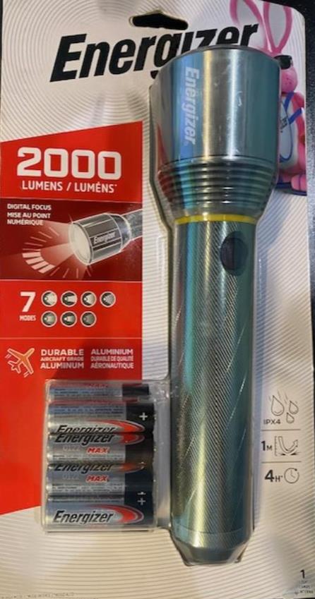Energizer 2000-Lumen 3 -Adjustable Mode LED Flashlight PMZH91