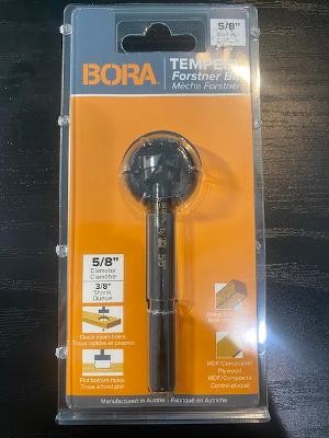 Bora 5/8" Tempest Forstner Drill Bit 3/8" Shank Austria 00971