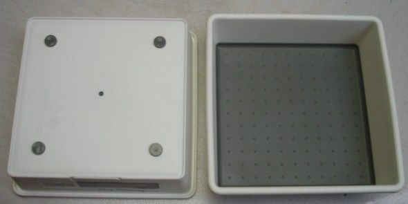 Housewares Storage Bins Plastic 6" x 6" x 2" Rubber Bottom 6pcs. 49066