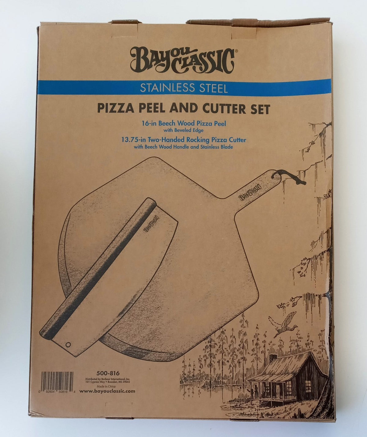 Bayou Classic Pizza Peel and Cutter Set 500-816