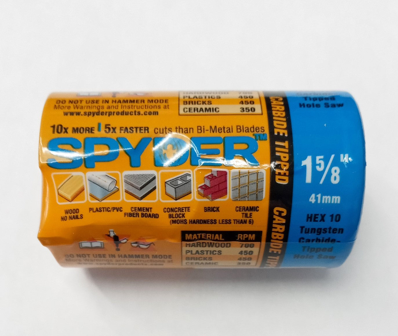 Spyder 1-5/8" Tungsten Carbide Tipped Hole Saw 600017CF