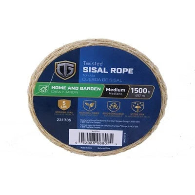 Richelieu Twisted Sisal Rope, 1,500 Ft. - 642101
