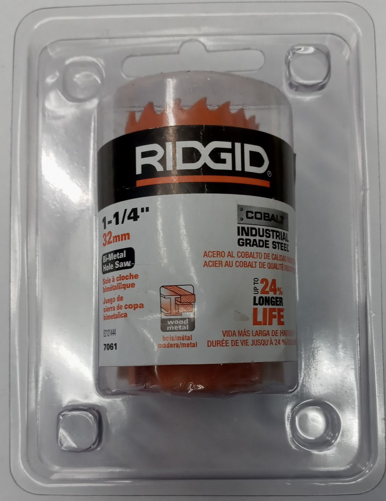 Ridgid Bi-Metal Holesaw 1-1/4" Cobalt Industrial Grade Steel 7061