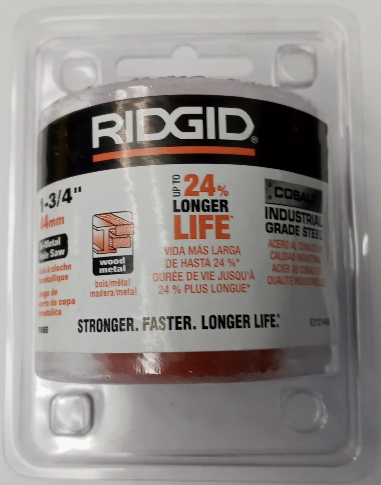 Ridgid 7065 Bi-Metal Holesaw 1-3/4" Cobalt Industrial Grade Steel