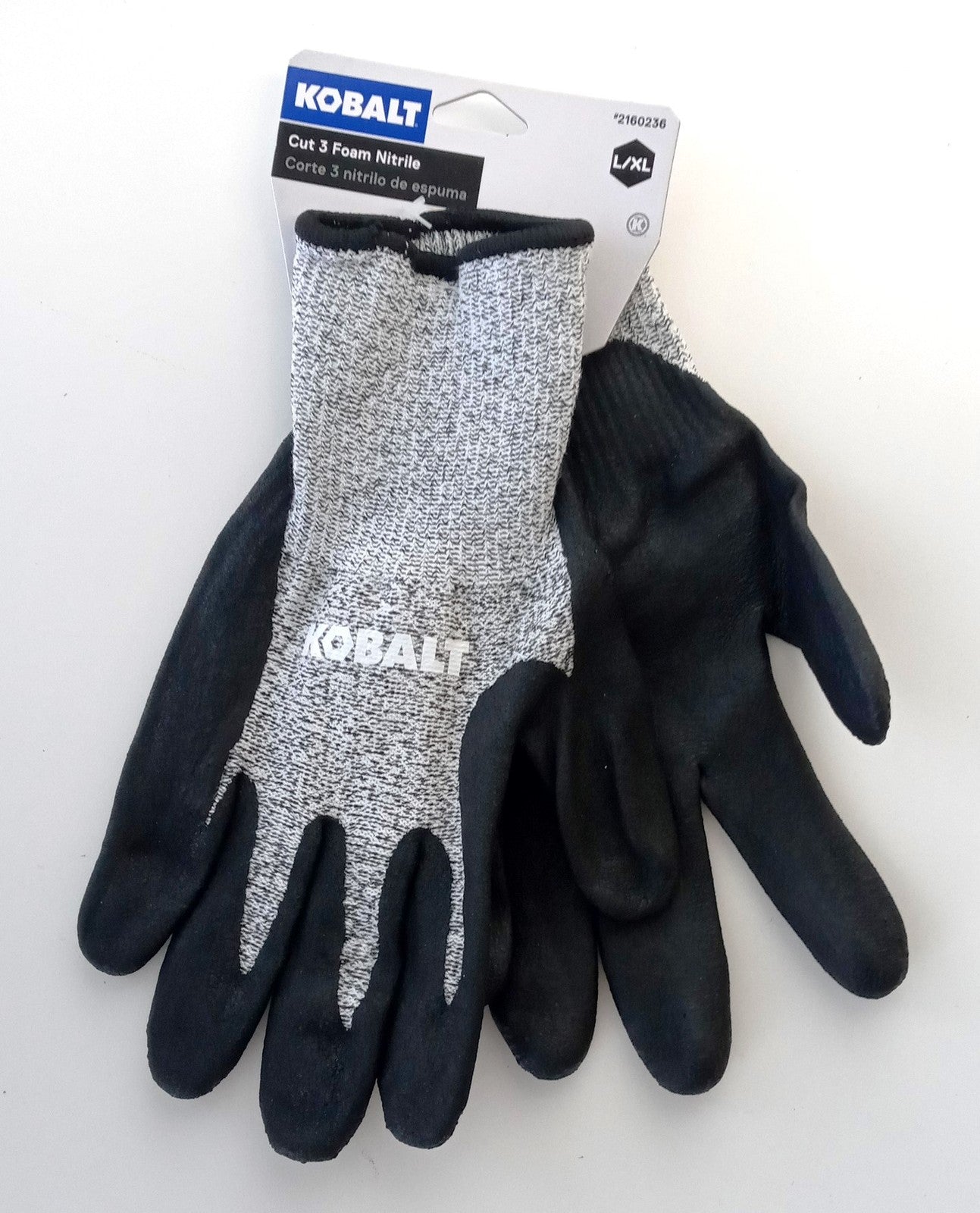 Kobalt Cut 3 Foam Nitrile Heavy Duty Work Gloves Large/XLarge 2160236