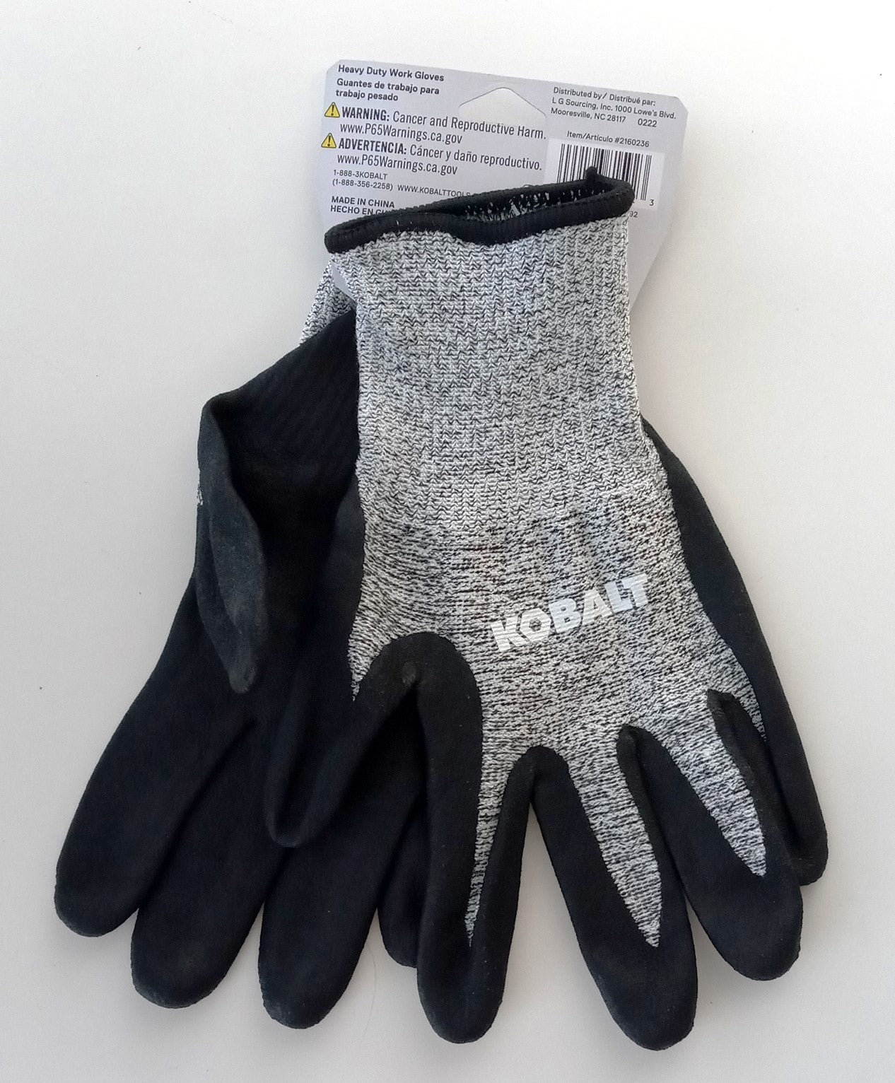 Kobalt Cut 3 Foam Nitrile Heavy Duty Work Gloves Large/XLarge 2160236