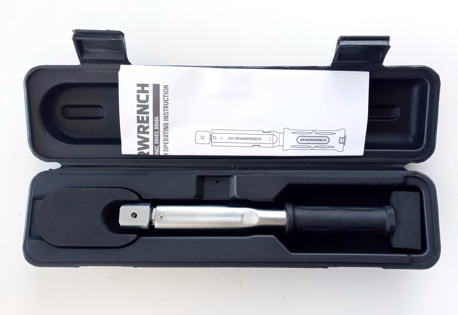 GearWrench 9mm x 12mm PRESET Interchangeable Head Torque Wrench 5-25Nm 89461
