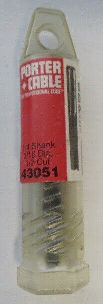 Porter-Cable 43051 Straight Double Flute Router Bit USA