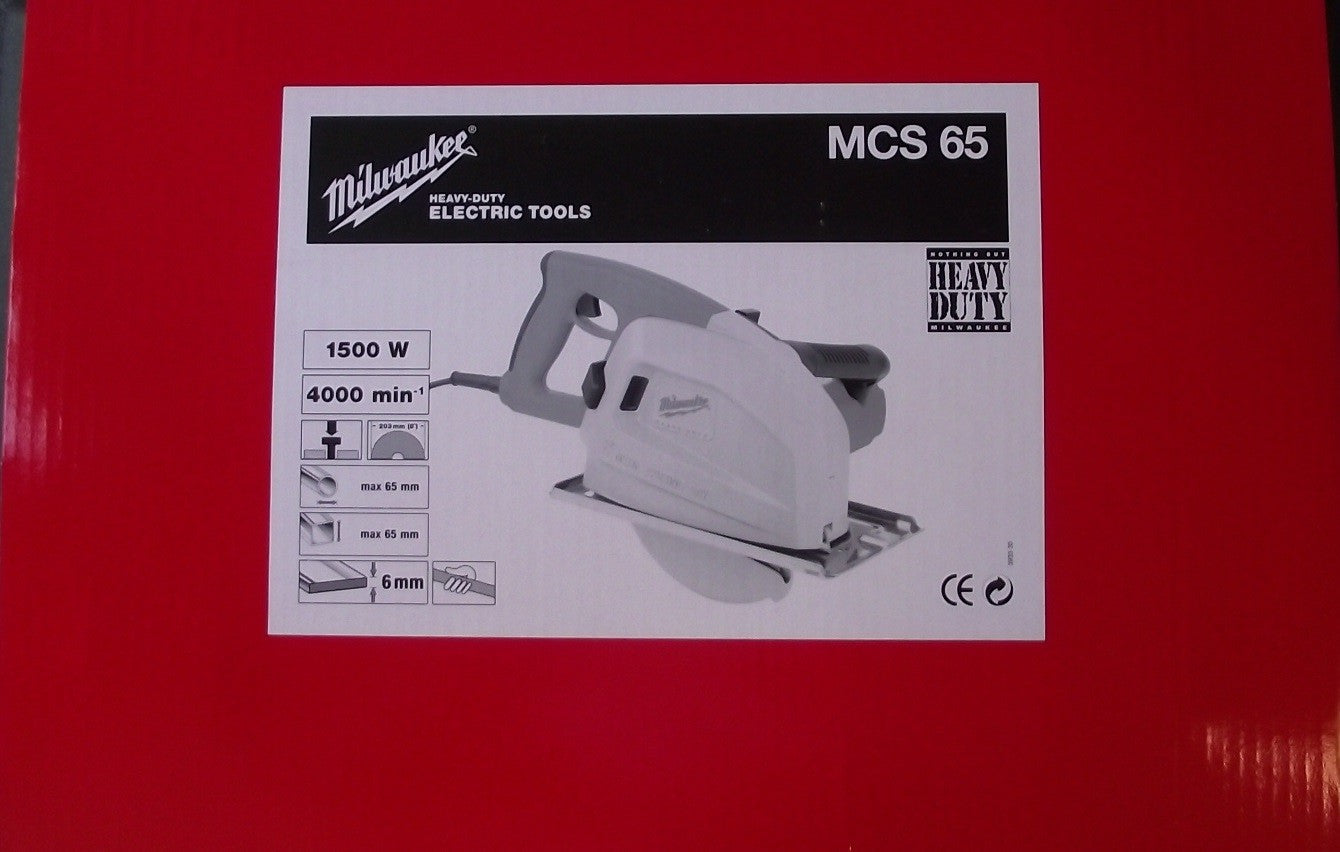 Milwaukee Dry Cut Metal Circular Saw 220-240v Type C Plug MCS65