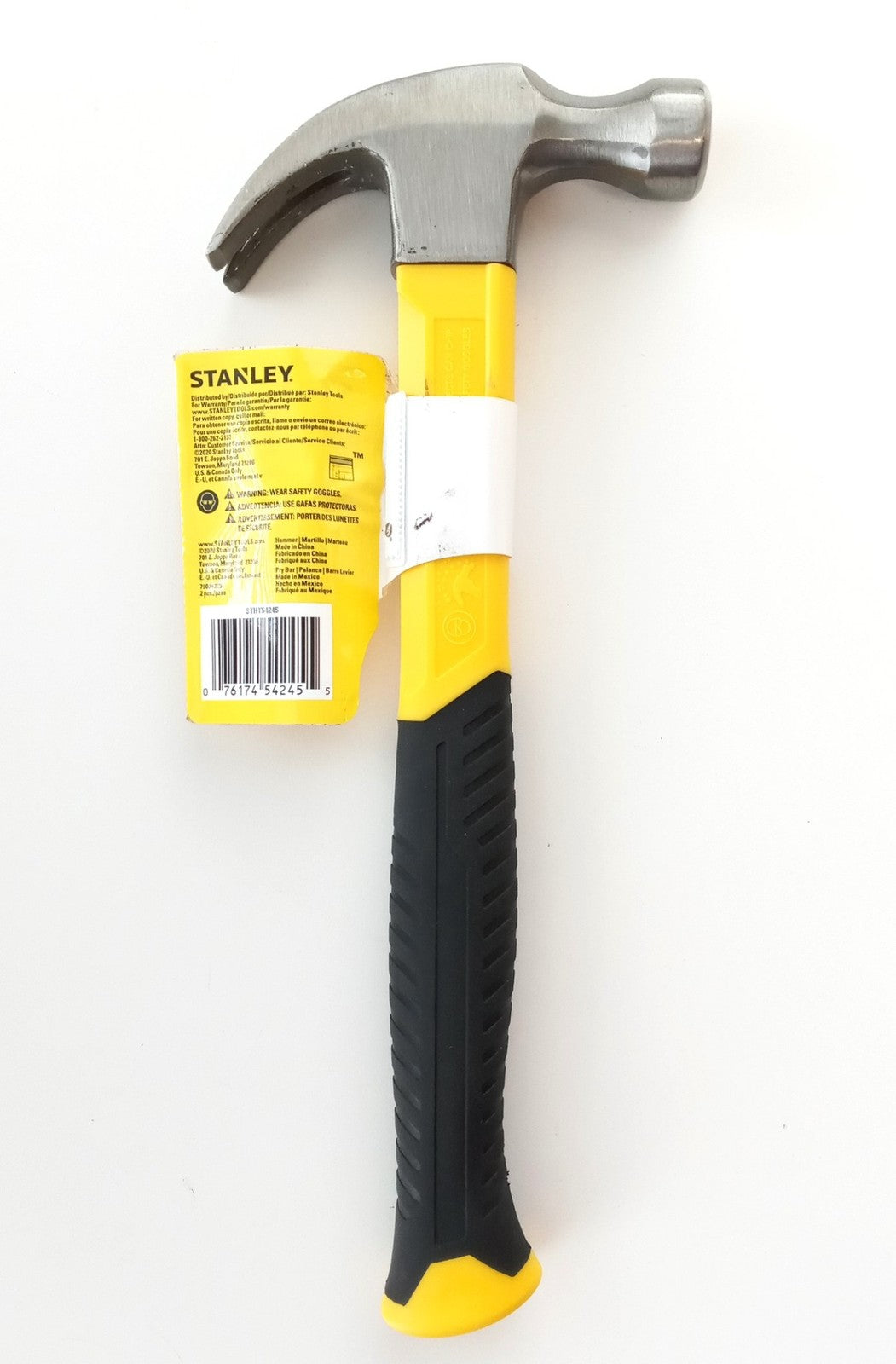 Stanley 16oz Curved Claw Fiberglass Hammer STHT51512