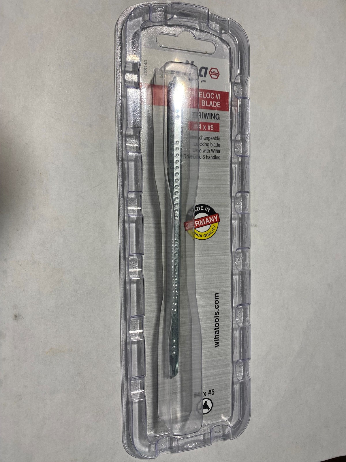 Wiha TRIWING #4 x #5 Drive-Loc VI Blade Screw Tip 6" Long Germany 28140