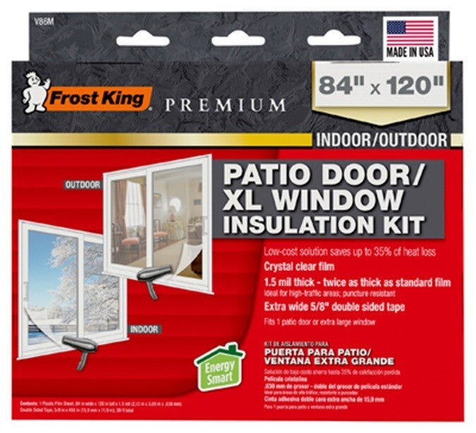 Frost King V86M 84" x 120" Patio Door XL Window Insulation Kit