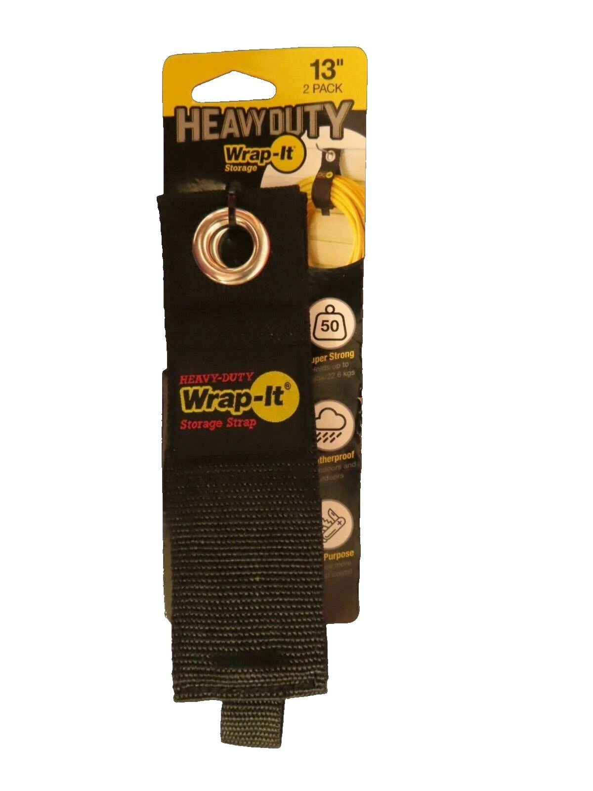 Wrap-it Storage Strap Hook And Loop 13" Package of 2 102-30BX