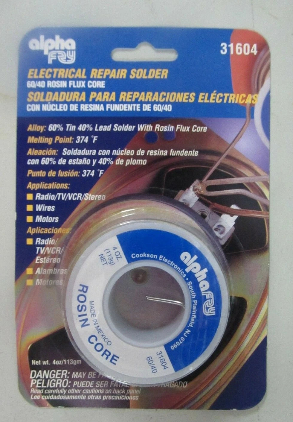 Alpha Fry Electrical Repair Solder Rosin Flux Core 31604