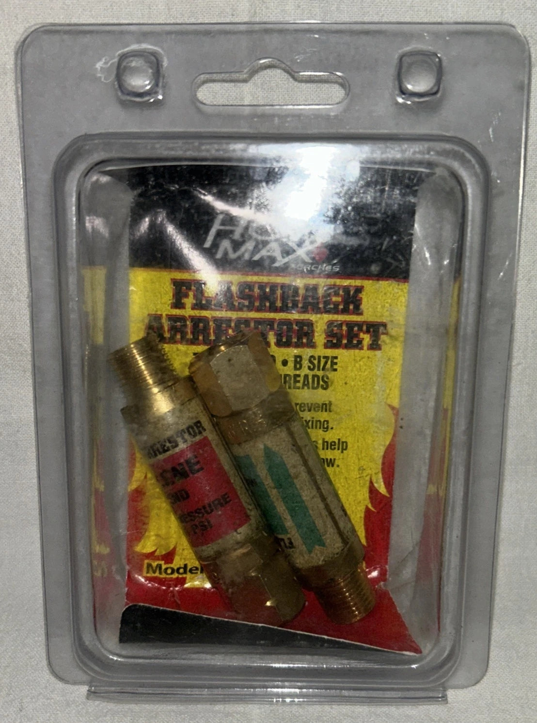 HOT MAX Torches FLASHBACK ARRESTOR SET 24011 B Size 9/16-18 Threads