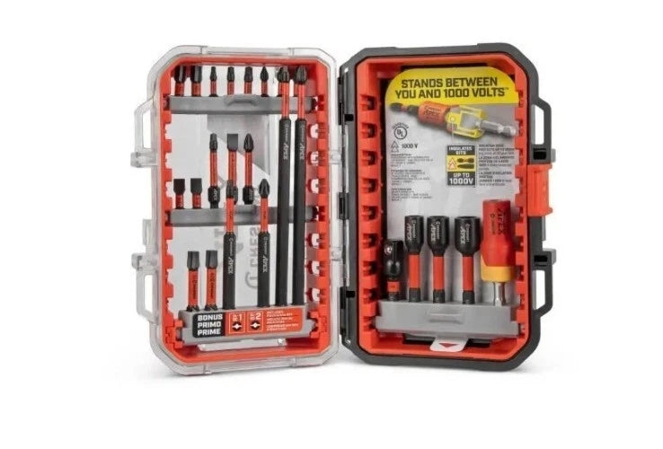 Crescent Apex CAESET24 Eshok-Guard Alphacase Insert Bit Set 24Pc