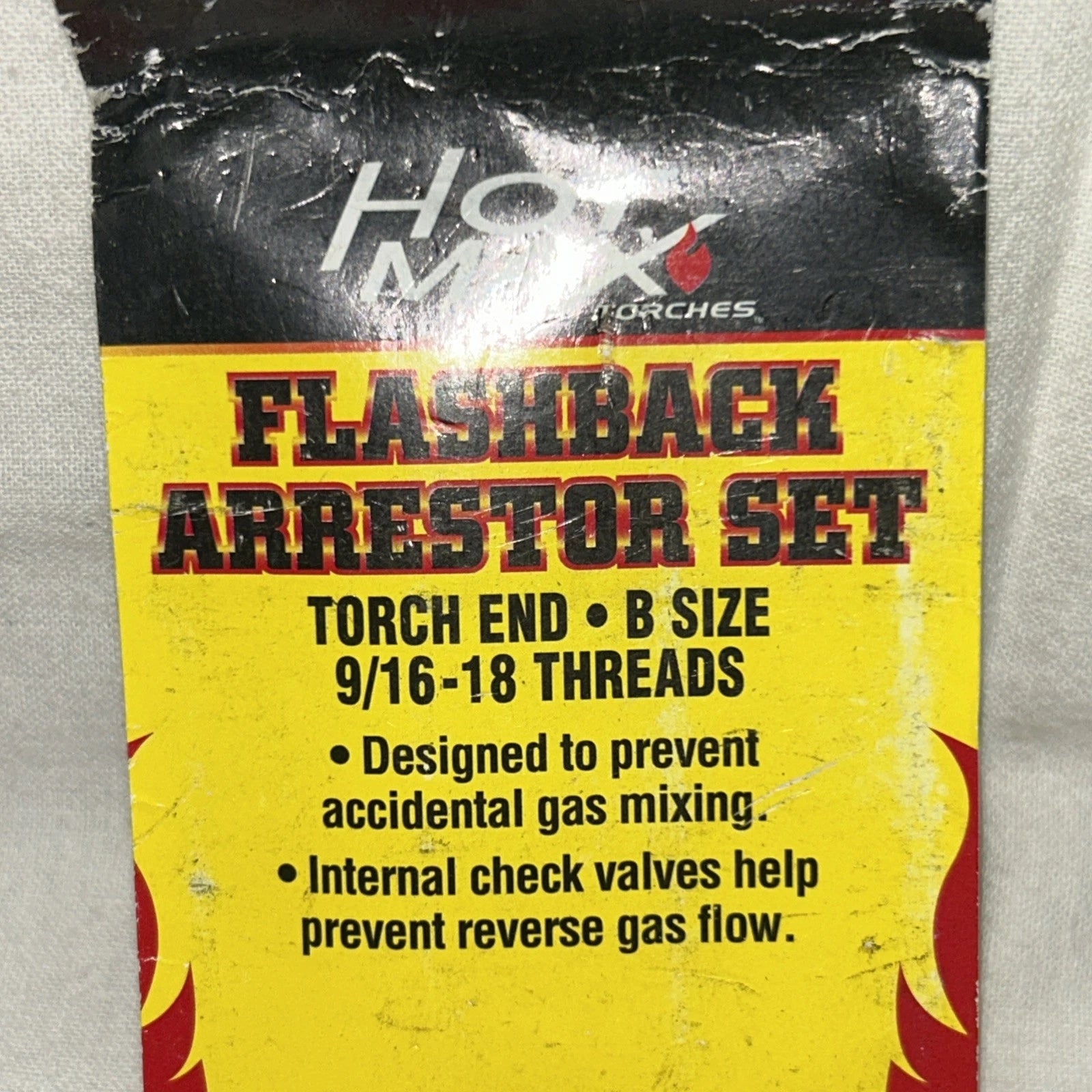 HOT MAX Torches FLASHBACK ARRESTOR SET 24011 B Size 9/16-18 Threads