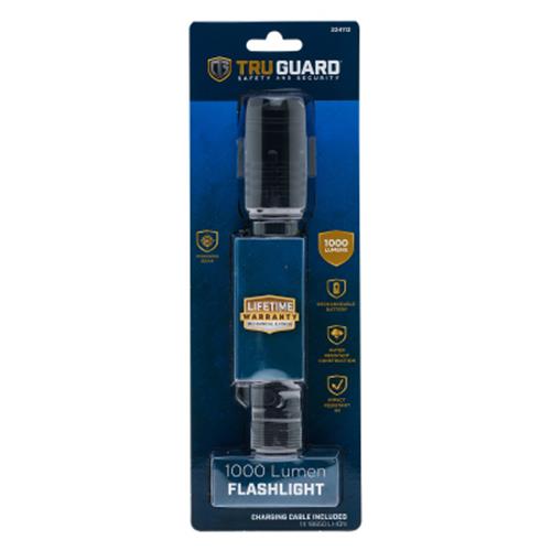 TruGuard Rechargeable Tactical Flashlight 1000 Lumen TG-1000RFL-6/1
