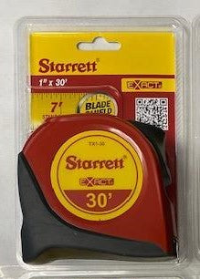 Starrett TX1-30 Exact 30ft Blade Shield 2X Tape Measure