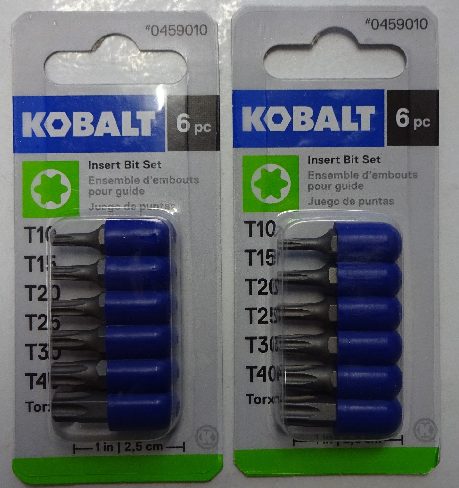 Kobalt 0459010 6-Piece Torx Asst. Screwdriver Bit Set 2 Packs Of 6