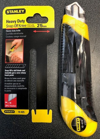 Stanley 10-425 25mm Heavy Duty Snap-Off Knive