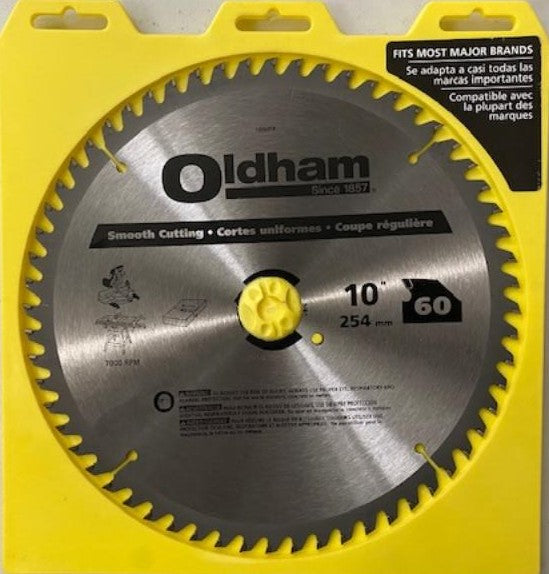 Oldham 10060TP 10" x 60 Tooth Carbide Saw Blade