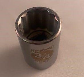 Armstrong 12-124 1/2" Drive 3/4" 12pt Socket USA
