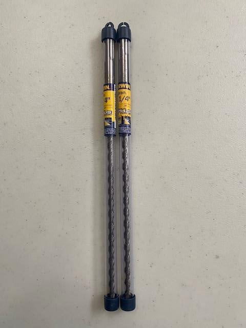 IRWIN 14155 1/4 x 10 Long SDS-Plus Hammer Drill Bit -Speed Hammer Plus 2pcs.