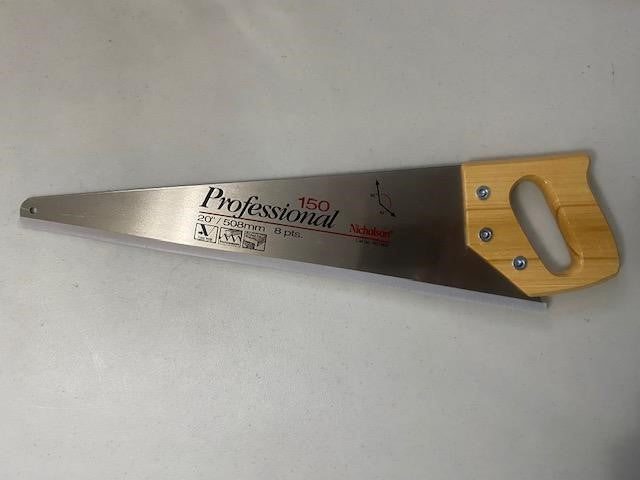 Nicholson NS1503 20" Professional 8 pts. Standard Tooth Handsaw