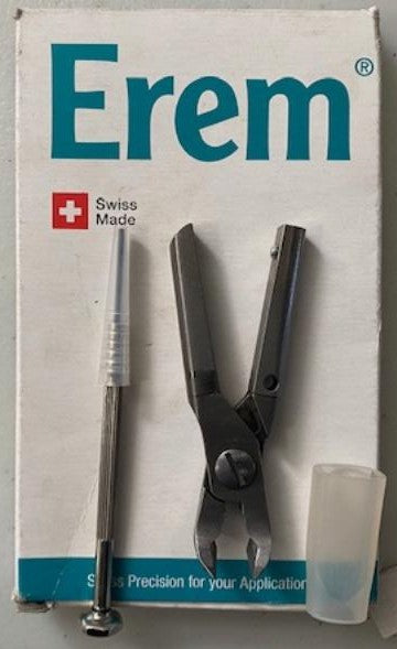 EREM 1503ETF PNEUMATIC TIP CUTTER 18 AWG THK MAX WIRE, CARBIDE ANGLED JAW, 4-1/4