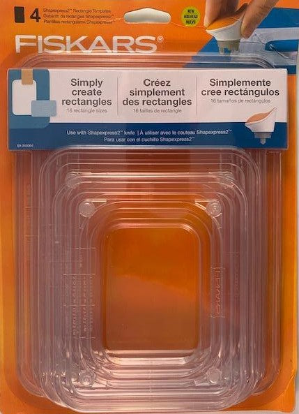 Fiskars 158210-1001 Shapexpress2 Template Set - Rectangle