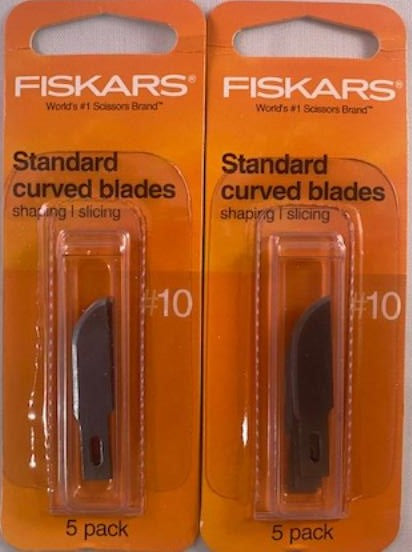 Fiskars #10 Standard Curved Blades 2 - 5 Packs 164130-1001