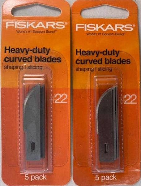 Fiskars Heavy-duty #22 Curved Blades (5-pack) 2 5 Packs 164170