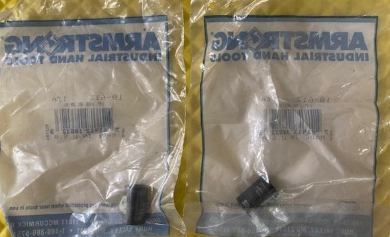 Armstrong 18-612 1/4" Drive 6 Point Impact Socket 3/8" 2pcs. USA