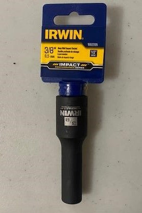 IRWIN 1882335 1/2 Drive 3/8" Deep Well Impact Performance Series Socket 6pt