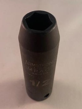 ARMSTRONG 20-216 1/2" Drive 1/2" Deep Impact 6 Point Socket USA