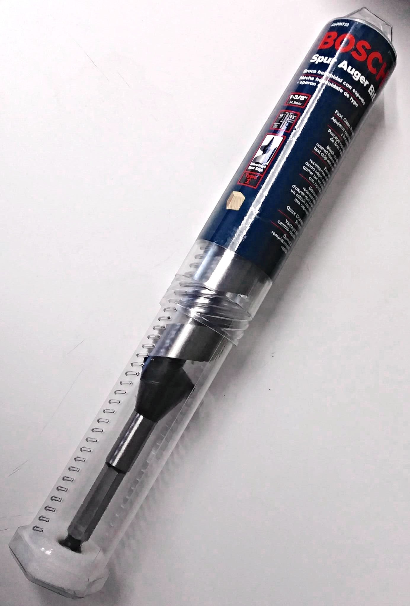 Bosch ASPMT22 1-3/8" x 10" x 13" Type I Spur Auger Bit
