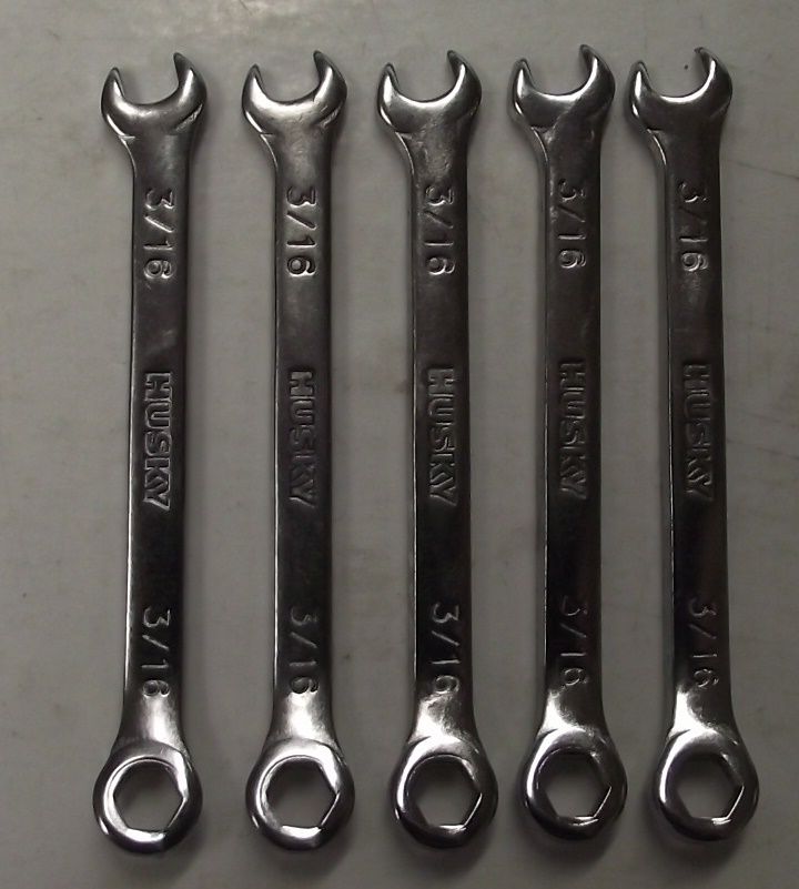 Husky HM623060 3/16" 6 pt Combination Wrench 5pcs.