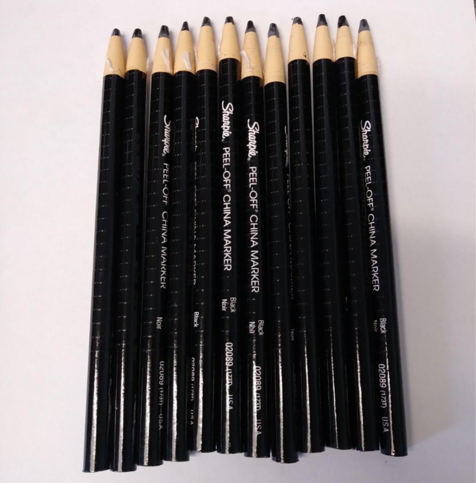 Sharpie 2089 Peel Off China Marker 12 Pack USA