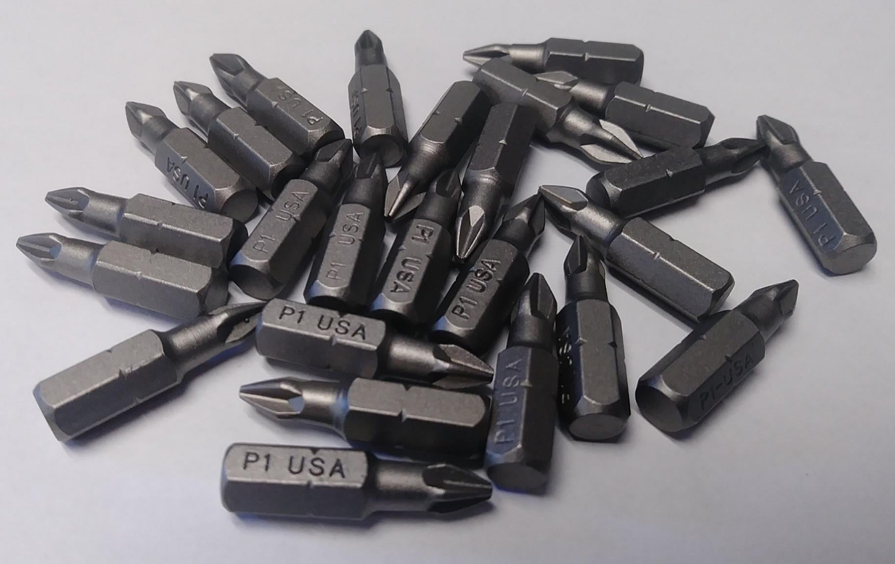 Bosch 1609511872 #1 x 1" Phillips Insert Screwdriver Bits USA (5 Packs of 5)