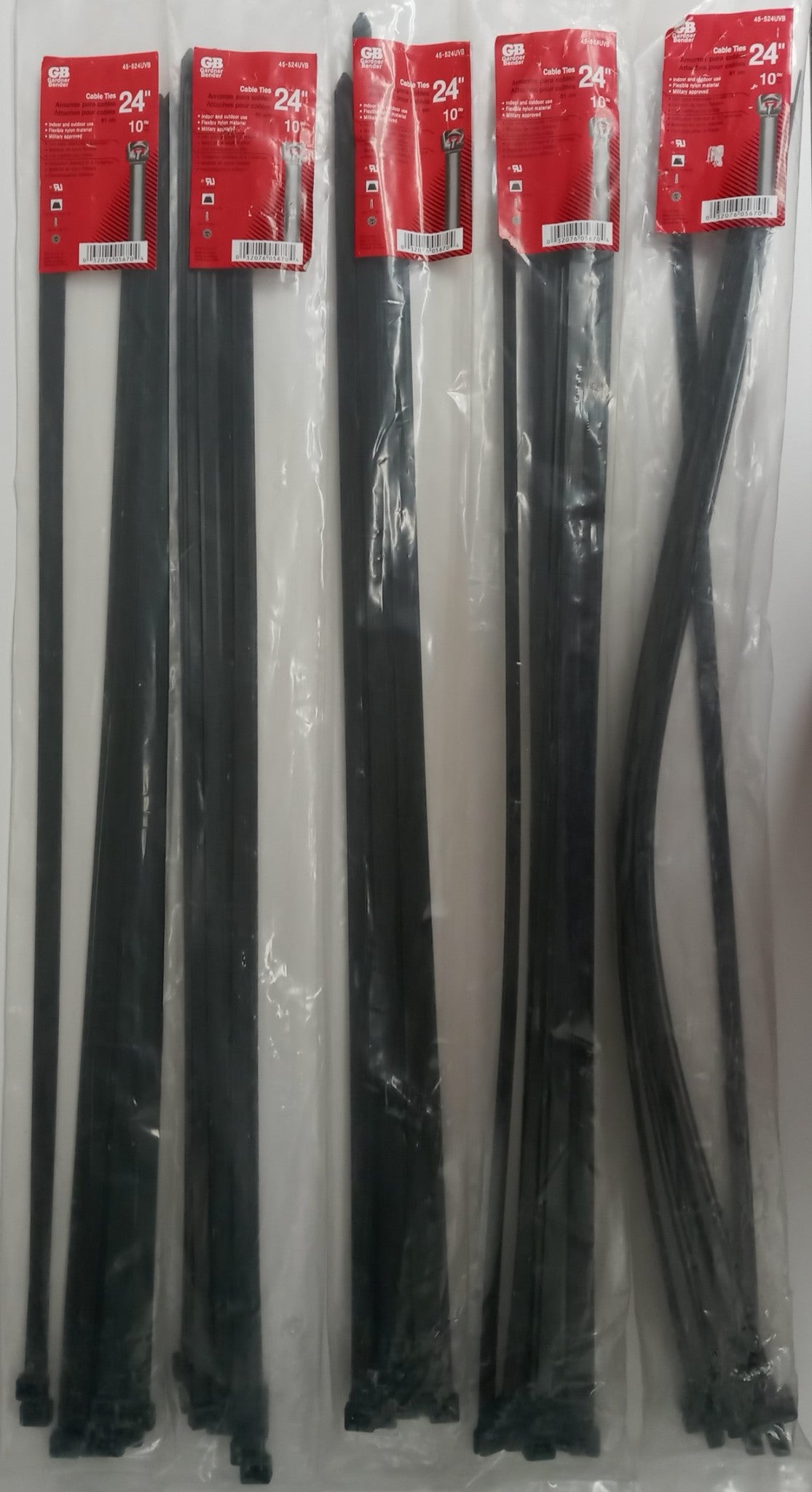 Gardner Bender 45-524UVB Cable Ties 24" 50qty