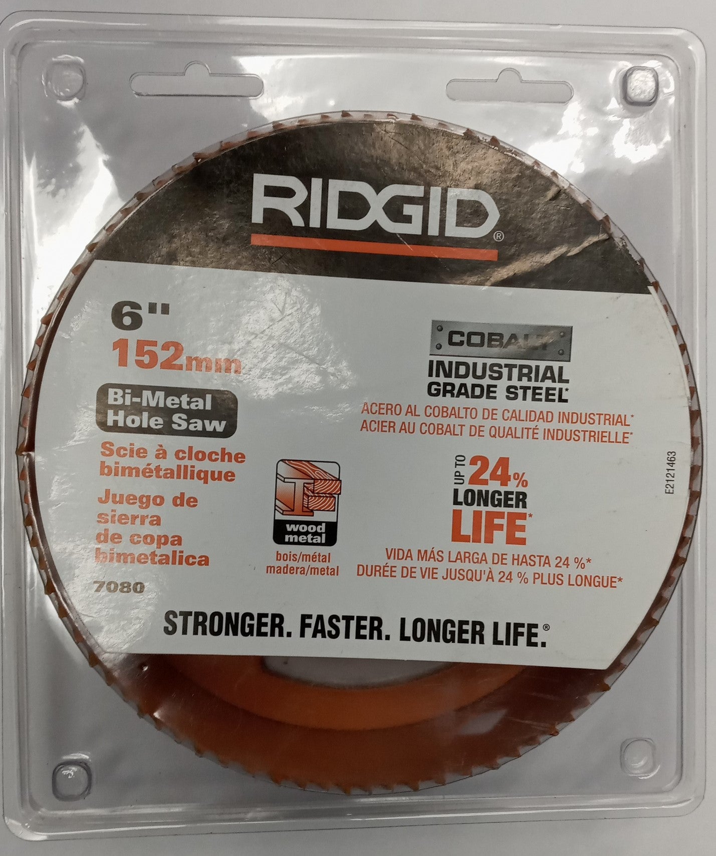 Ridgid 7080 Bi-Metal Hole saw  6" Cobalt Industrial Grade Steel