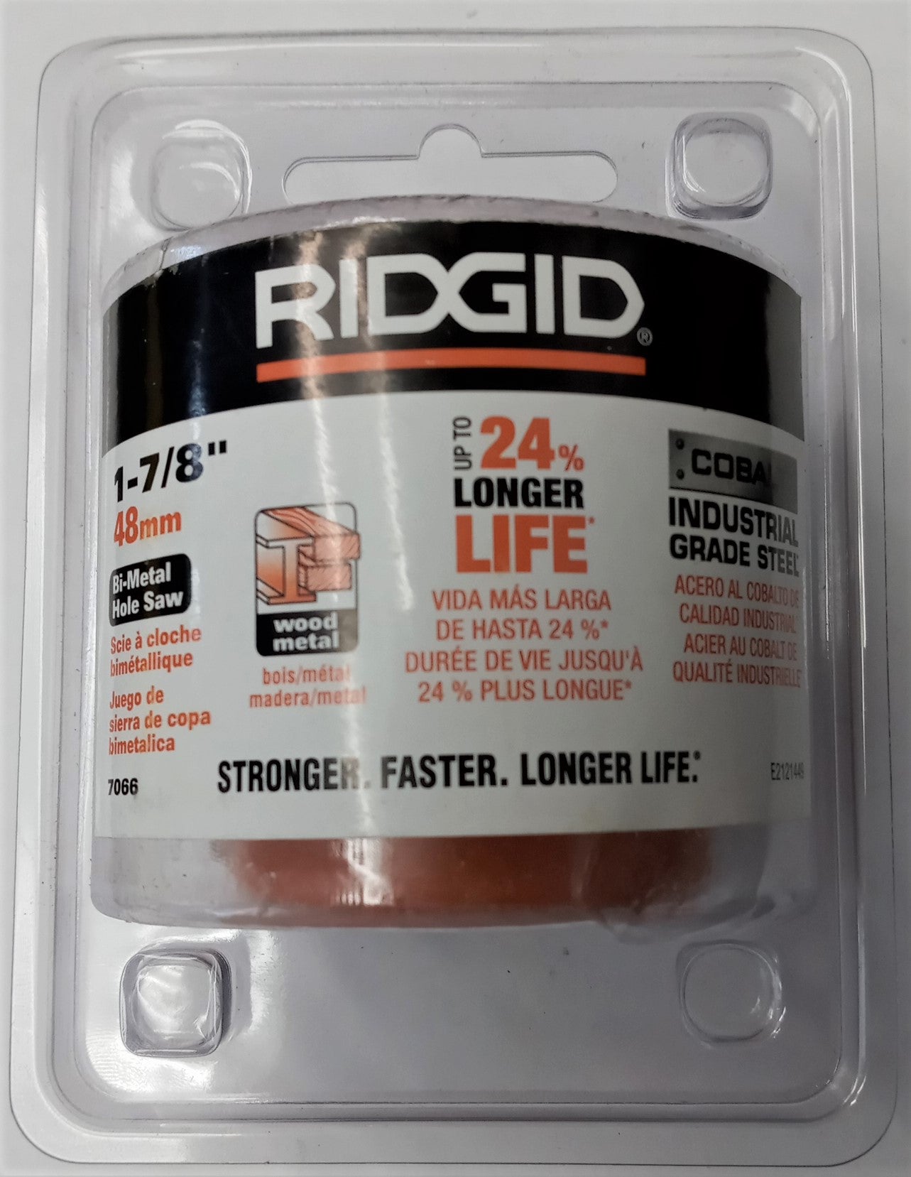 Ridgid 7066 Bi-Metal Holesaw 1-7/8" Cobalt Industrial Grade Steel