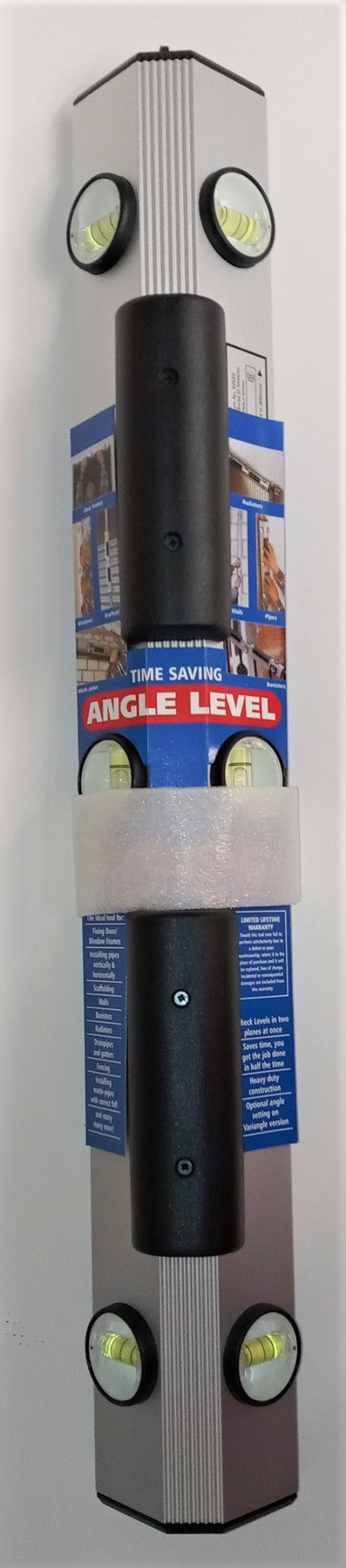 Westward 5ZG59 24" Aluminum Angle Level 6 Vials Germany
