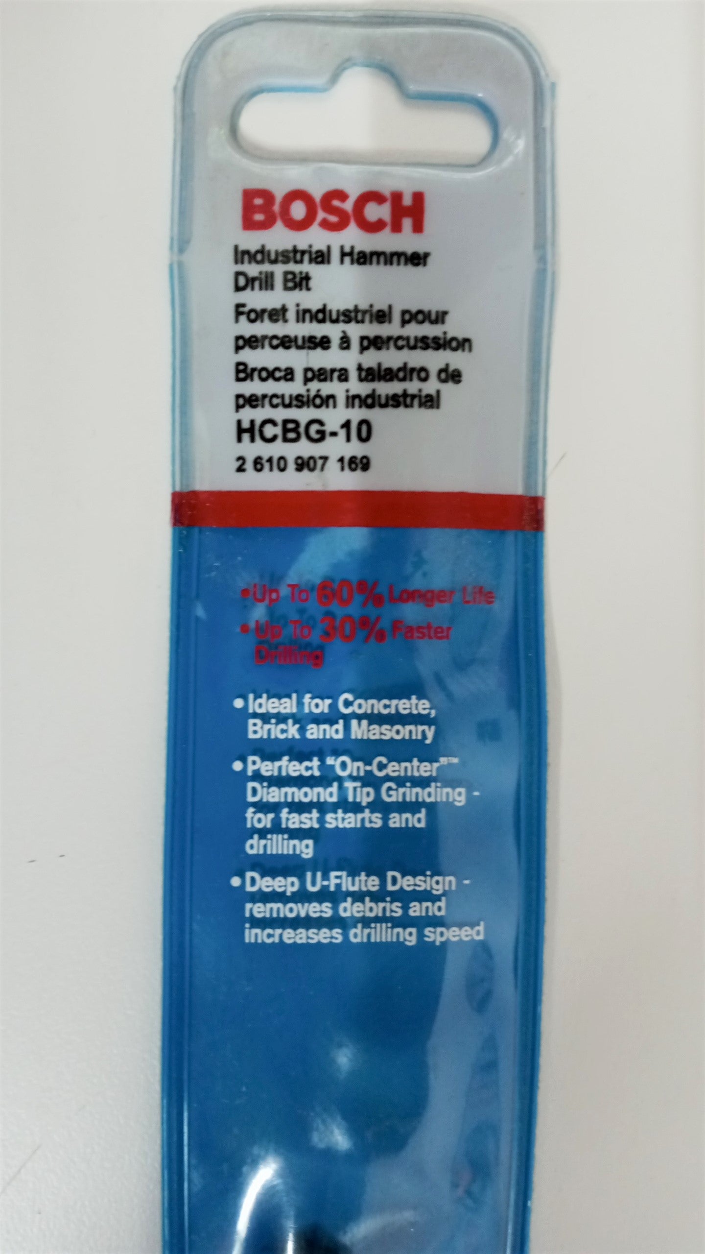 Bosch HCBG10 5/16" x 10" Blue Granite Hammer Drill Bit Germany 208381