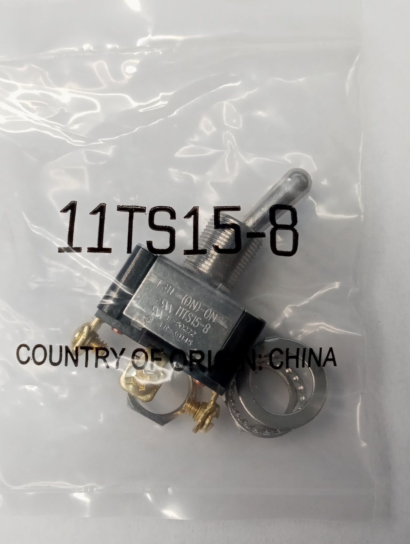 Honeywell 11TS15-8 Toggle Switch (ON)-ON 10a 277, 20A 125, 3/4 HP, 125-250 VAC