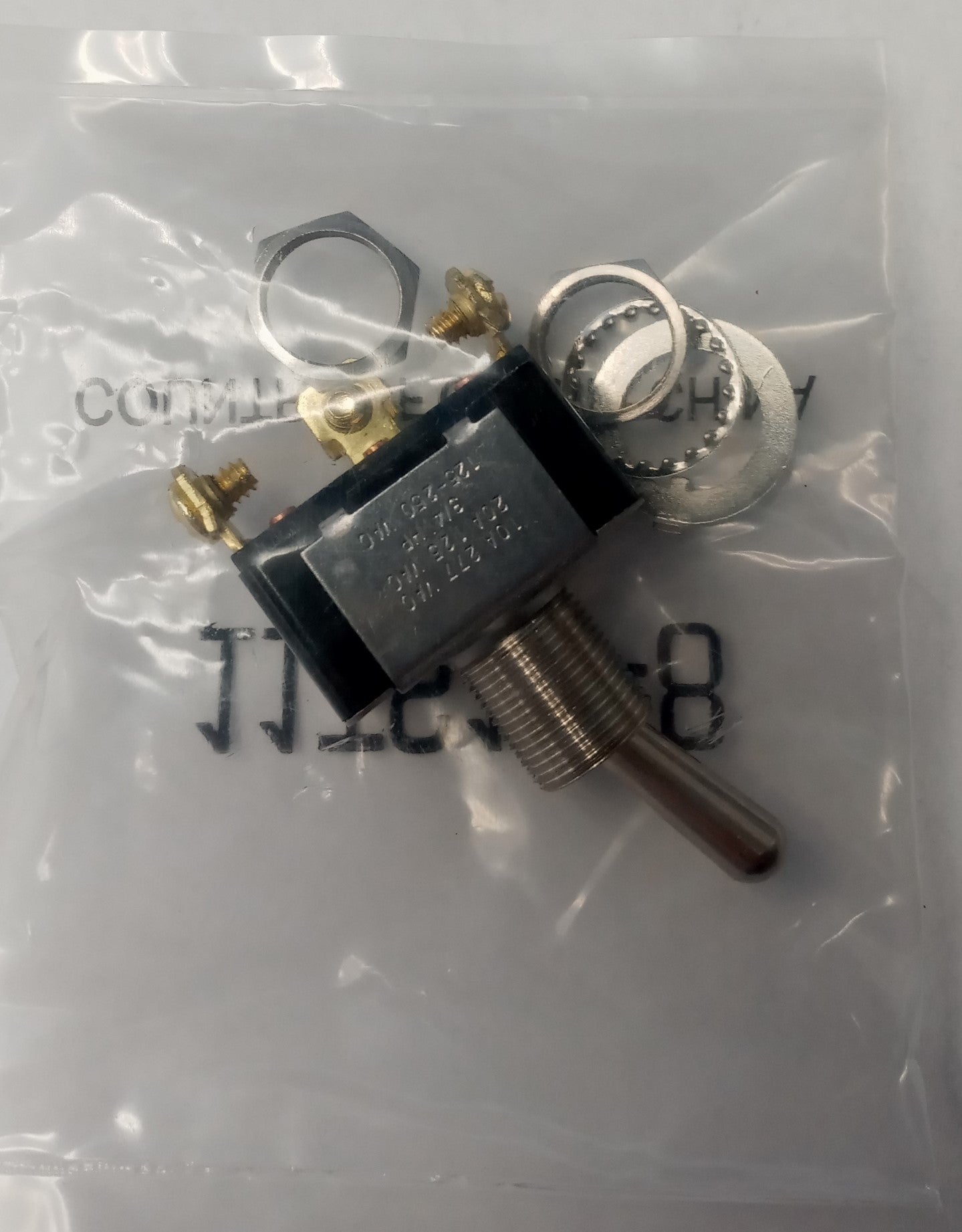 Honeywell 11TS15-8 Toggle Switch (ON)-ON 10a 277, 20A 125, 3/4 HP, 125-250 VAC