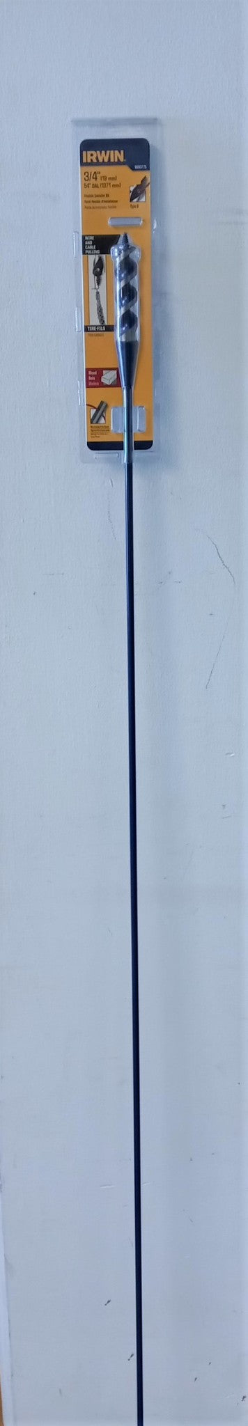 IRWIN 1890775 Flexible Installer Drill Bit With Auger Tip 3/4" x 54" Long